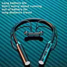Wireless Bluetooth Neckband Earphones with LED Display