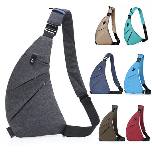 Men’s Waterproof Anti-Theft Crossbody Chest Bag