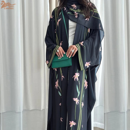 "2025 Modest Abaya with Hijab – 2-Piece Summer Set"