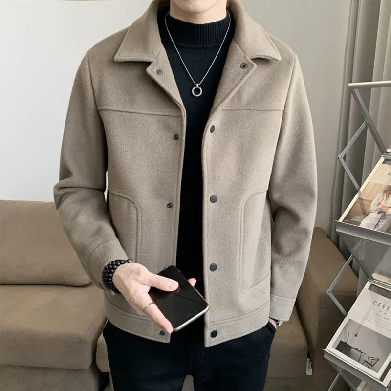 Men’s Woolen Slim Fit Winter Jacket