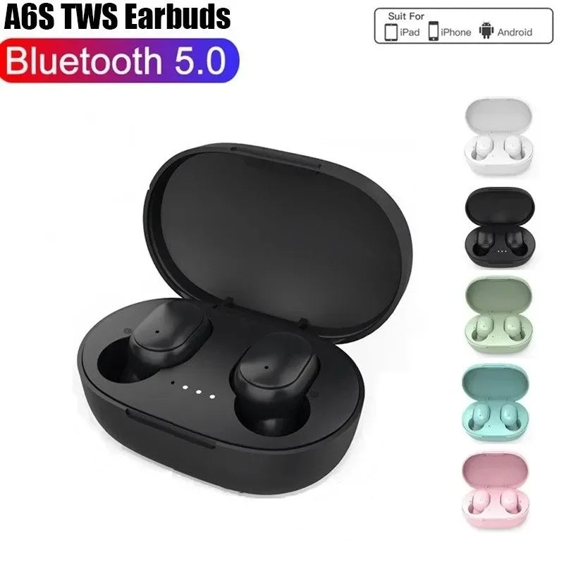 A6S TWS Wireless Bluetooth 5.1 Earbuds with Mic