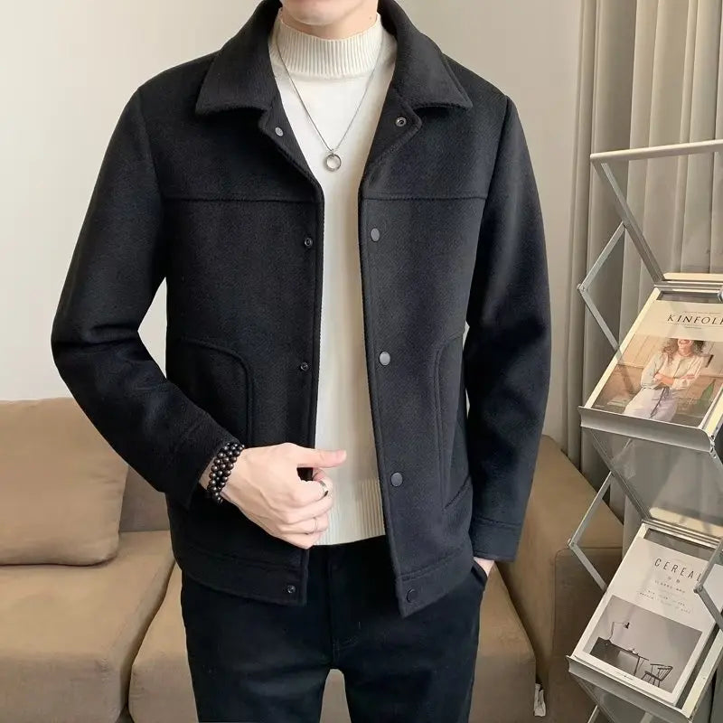 Men’s Woolen Slim Fit Winter Jacket