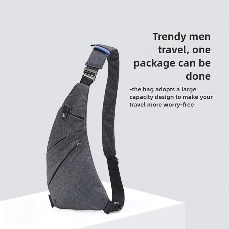 Men’s Waterproof Anti-Theft Crossbody Chest Bag