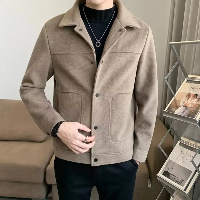 Men’s Woolen Slim Fit Winter Jacket