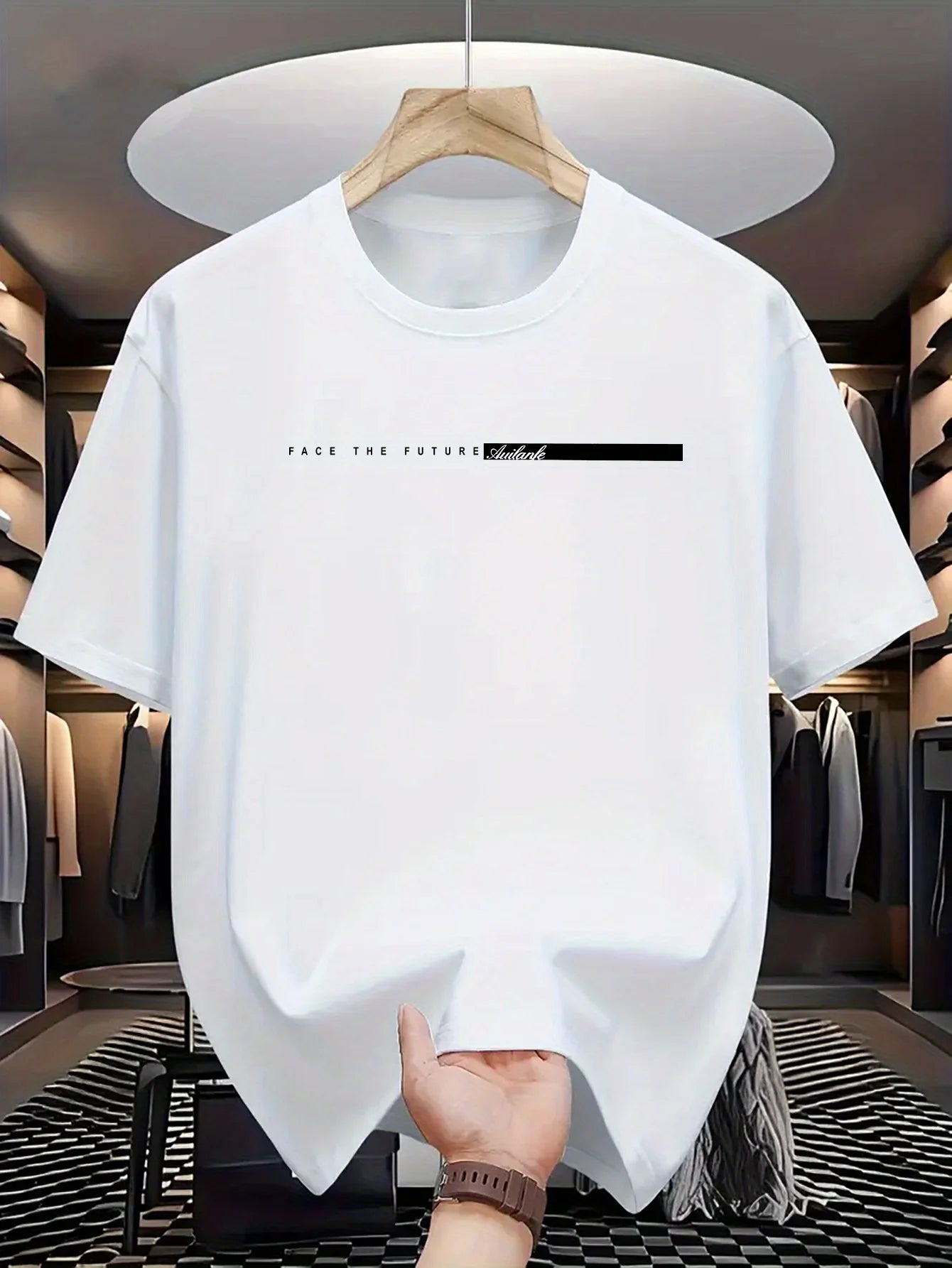 Men’s Summer Cotton Loose Fit T-Shirt – Casual Unisex Round Neck