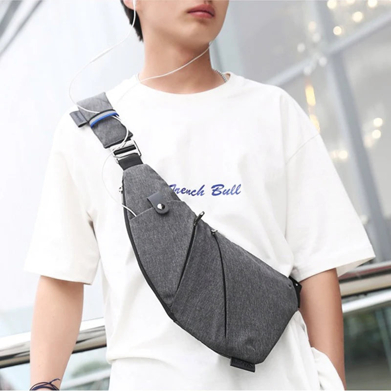Men’s Waterproof Anti-Theft Crossbody Chest Bag