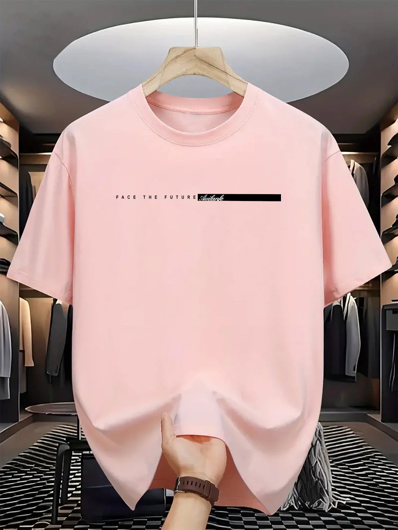 Men’s Summer Cotton Loose Fit T-Shirt – Casual Unisex Round Neck