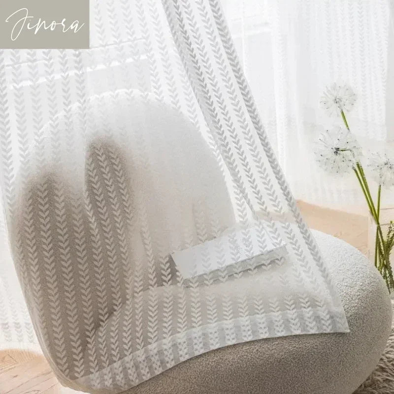 Jacquard Luxury Blackout Curtains – Modern American Style, Custom Fit