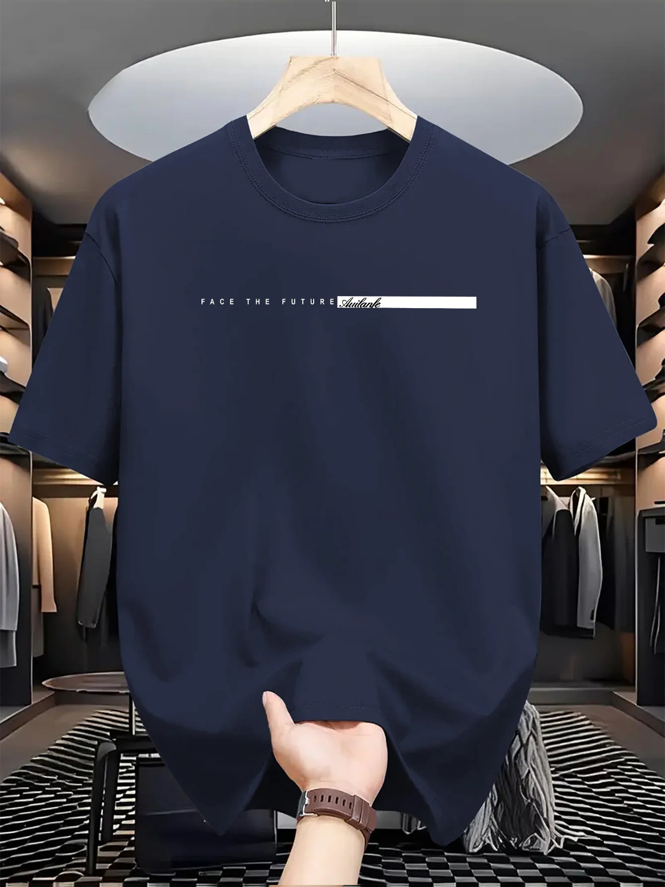 Men’s Summer Cotton Loose Fit T-Shirt – Casual Unisex Round Neck