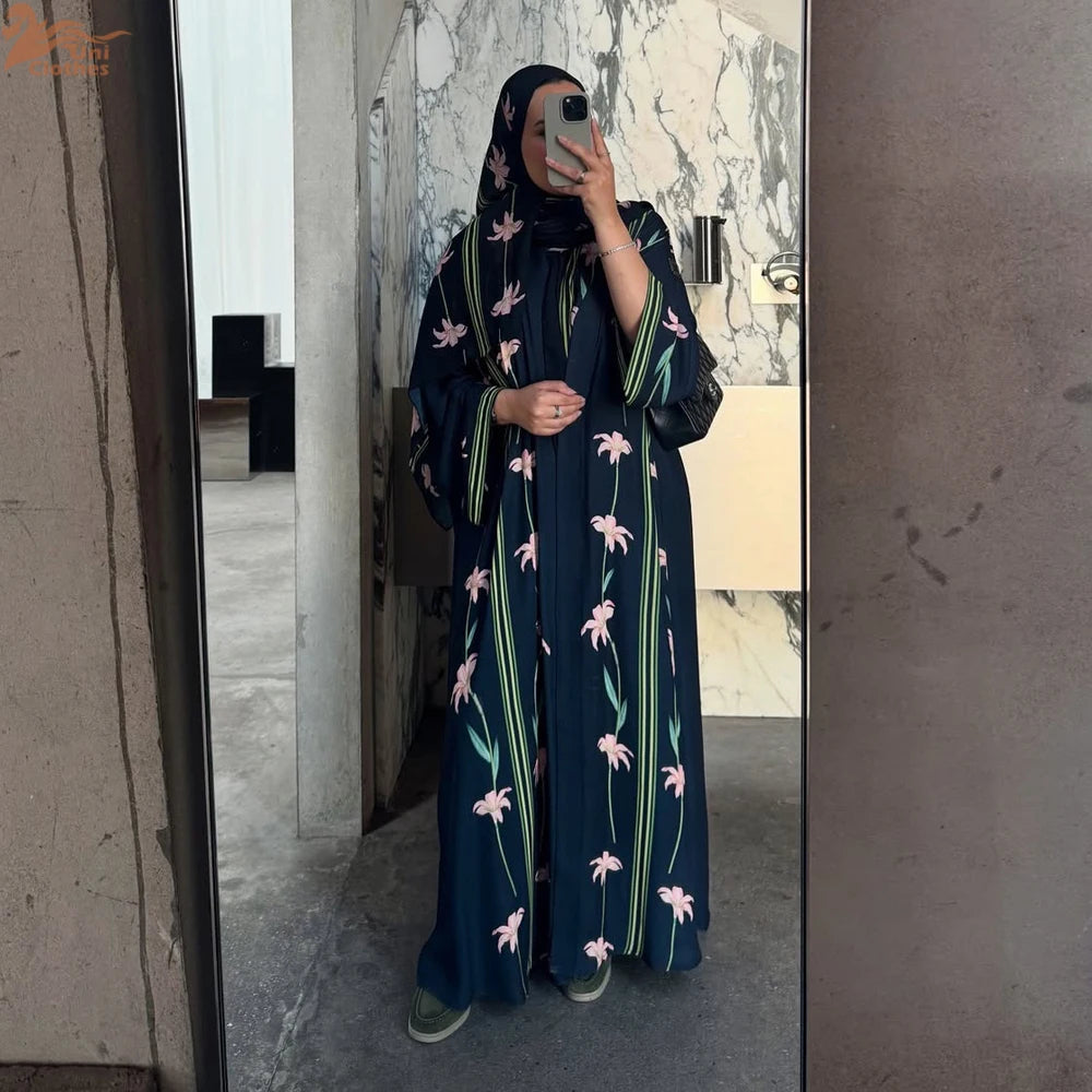"2025 Modest Abaya with Hijab – 2-Piece Summer Set"