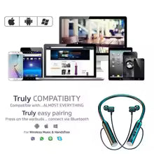 Wireless Bluetooth Neckband Earphones with LED Display